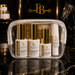 Travel-size equestrian skincare essentials inside Showtime bag