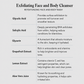 Exfoliating Face and Body Cleanser ingredients benefits and application guide